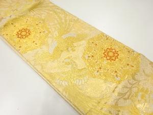 佐賀錦華文に鳳凰模様織出し袋帯